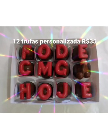 12 trufas personalizadas