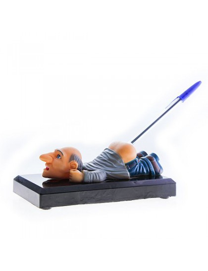 Boneco descanso para caneta que emite sons