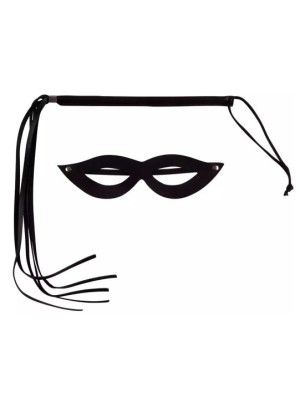 Kit Dominadora Chicote e Máscara Brasil Fetiche