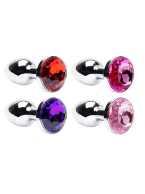 Plug Anal Pp Em Metal Cromado Cônico Vipmix