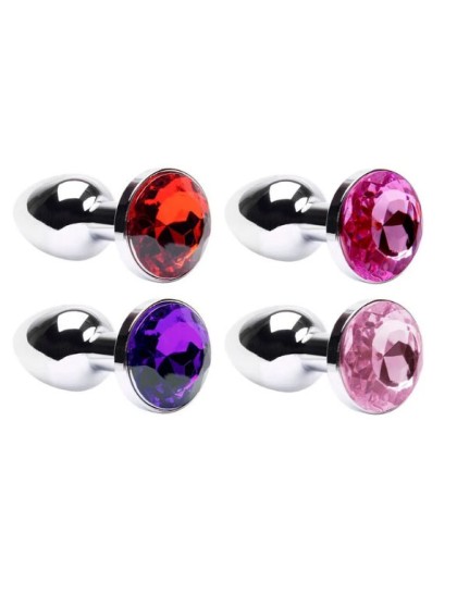 Plug Anal Pp Em Metal Cromado Cônico Vipmix