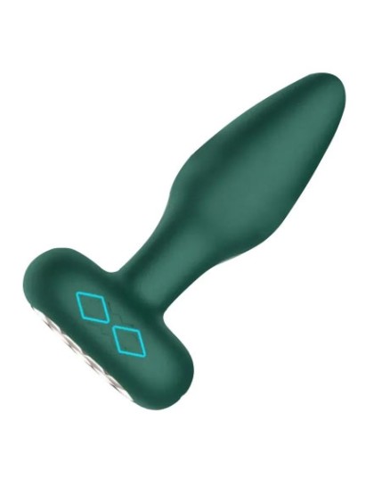 Plug Anal USB Vibratório por Aplicativo em Silicone com Rotação 360° Me Ame Love