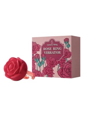 Anel Vibrador Recarregável Ajustável com Formato de Rosa 3R Import