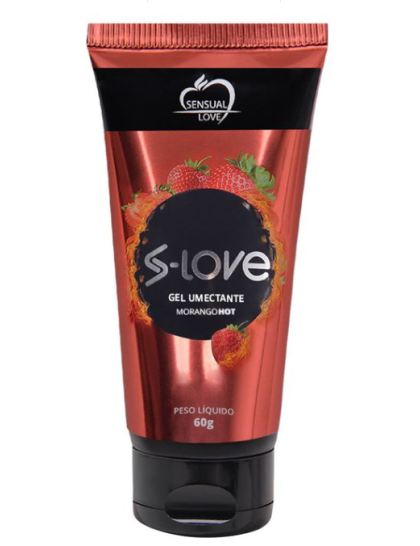 S-Love Lubrificante Íntimo Hot 60G Sensual Love sabor morango