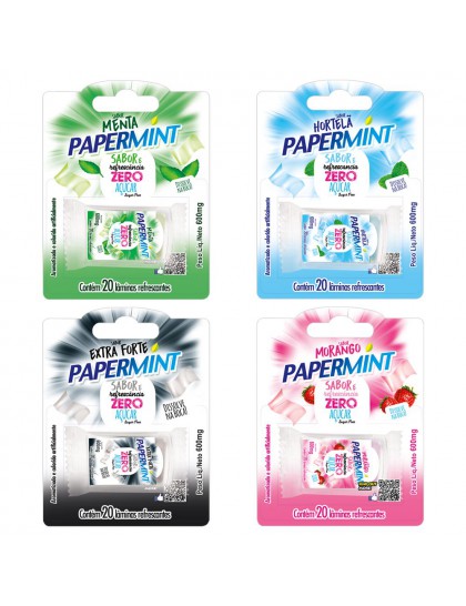 PAPERMINT LÂMINAS REFRESCANTES 20 UNIDADES